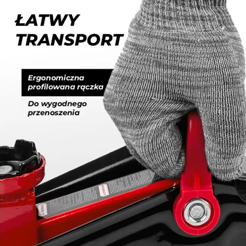 Podnośnik Samochodowy hydrauliczny 140-290 mm 2T punktowy Żaba Forcekraft
