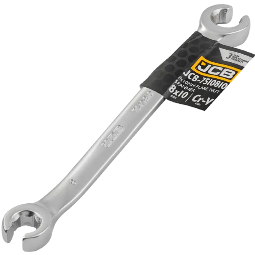 JCB Klucz OCZKOWY rozcięty 8x10 mm 2-STRONNY Cr-V 6-KĄTNY