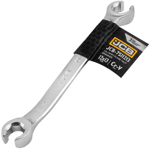 JCB Klucz OCZKOWY rozcięty 12x13 mm 2-STRONNY Cr-V 6-KĄTNY