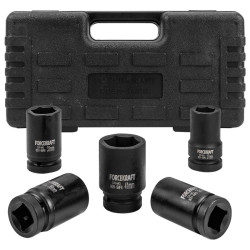 Nasadki udarowe 1" 27-41 mm zestaw 5 nasadek udarowych w walizce 6-kątne