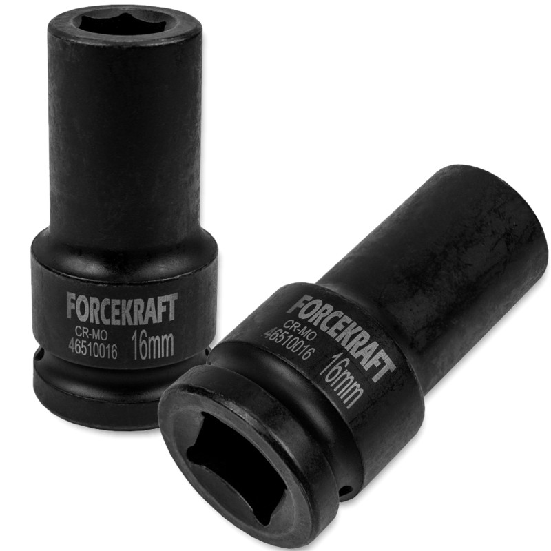FORCEKRAFT Nasadka udarowa GŁĘBOKA 16mm 3/4" 6-kątna