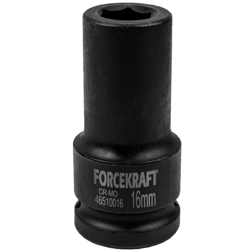 FORCEKRAFT Nasadka udarowa GŁĘBOKA 16mm 3/4" 6-kątna