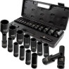 FORCEKRAFT Zestaw NASADEK udarowych GŁĘBOKICH 1/2" 10-36mm 6-kątne 15 EL