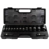 FORCEKRAFT Zestaw NASADEK udarowych GŁĘBOKICH 1/2" 10-36mm 6-kątne 15 EL