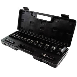 FORCEKRAFT Zestaw NASADEK udarowych GŁĘBOKICH 1/2" 10-36mm 6-kątne 15 EL
