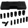 FORCEKRAFT Zestaw NASADEK udarowych GŁĘBOKICH 1/2" 10-36mm 6-kątne 15 EL