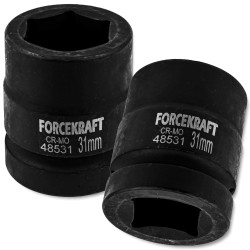 FORCEKRAFT Nasadka udarowa 1" 31mm 6-kątna