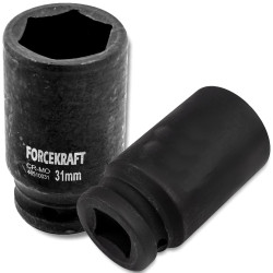 FORCEKRAFT Nasadka udarowa GŁĘBOKA 31mm 3/4" 6-kątna
