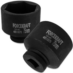 FORCEKRAFT Nasadka udarowa GŁĘBOKA 1" 75mm 6-kątna