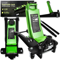 Podnośnik niskoprofilowy 3T 75-500 mm hydrauliczny samochodowy ciężki Żaba