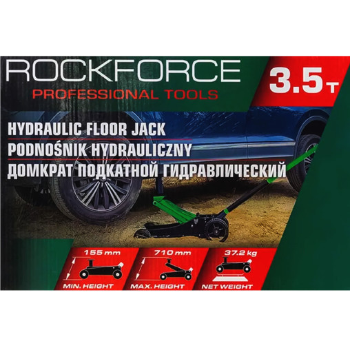 Podnośnik Hydrauliczny Samochodowy 3.5 T 155-710mm Punktowy Rockforce