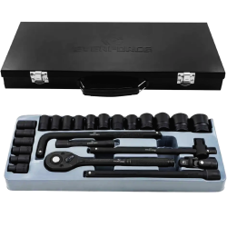 EVERFORCE Zestaw narzędzi 1/2" 6-kątnych 8-32mm 24 ELEMENTY + WALIZKA