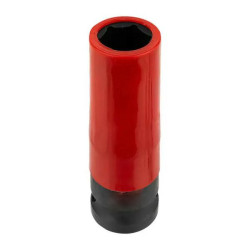 JCB Nasadka GŁĘBOKA do ALUFELG z TULEJĄ zabezpieczającą 1/2" 17mm Cr-Mo