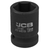 JCB Nasadka udarowa 1/2" 19mm 6-kątna Cr-Mo KLUCZ nasadowy