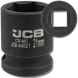 JCB Nasadka udarowa 1/2" 21mm 6-kątna Cr-Mo KLUCZ nasadowy