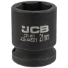 JCB Nasadka udarowa 1/2" 21mm 6-kątna Cr-Mo KLUCZ nasadowy