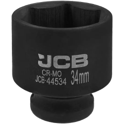 JCB Nasadka udarowa 1/2" 34mm 6-kątna Cr-Mo KLUCZ nasadowy