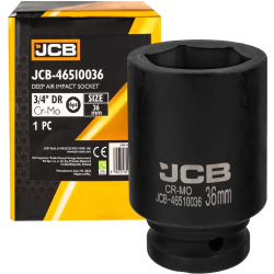 JCB NASADKA udarowa GŁĘBOKA 3/4" Cr-Mo 6-kątna 36mm