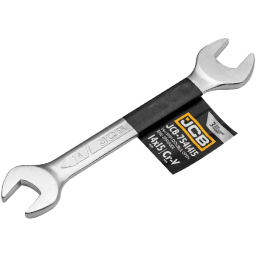 JCB Klucz PŁASKI CR-V 14-15mm DWUSTRONNY mocny SOLIDNY standard