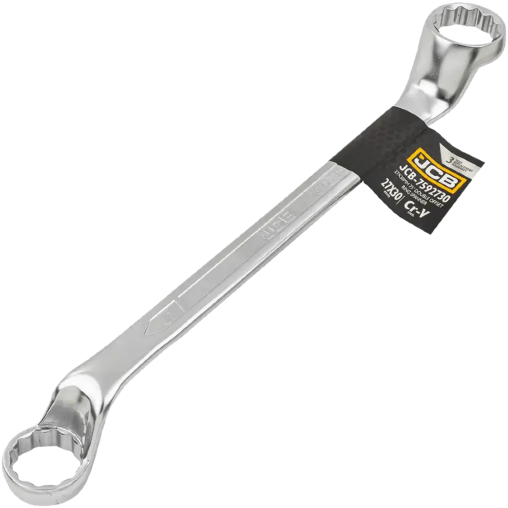 JCB Klucz OCZKOWY 2-stronny odgięty o 75 STOPNI 27x30 mm Cr-V 12-KĄTNY