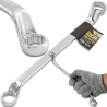 JCB Klucz OCZKOWY 2-stronny odgięty o 75 STOPNI 22x24 mm Cr-V 12-KĄTNY