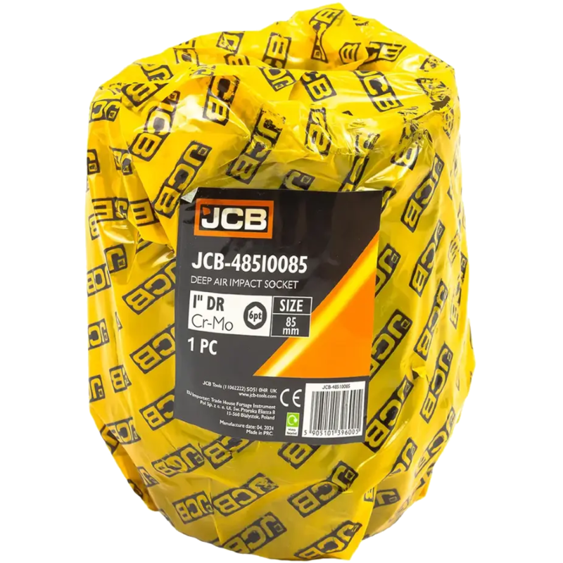 JCB Nasadka UDAROWA głęboka 1" 85mm 6-kątna Cr-Mo KLUCZ nasadowy