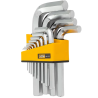 JCB Zestaw KLUCZY IMBUS 13 ELEMENTÓW 1/16-3/4" typu L Cr-V HEX