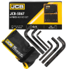 JCB Zestaw KLUCZY IMBUS 6 ELEMENTÓW na PŁACHCIE 12-24mm typu L Cr-V HEX