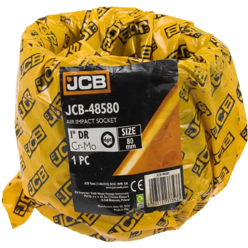 JCB Nasadka udarowa 1" 80mm 6-kątna Cr-Mo KLUCZ nasadowy