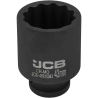 JCB NASADKA udarowa GŁĘBOKA 3/4" Cr-Mo 12-kątna 43mm KLUCZ NASADOWY