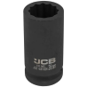 JCB NASADKA udarowa GŁĘBOKA 3/4" Cr-Mo 12-kątna 26mm KLUCZ NASADOWY