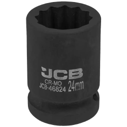 JCB Nasadka udarowa 3/4" 24mm 12-kątna Cr-Mo KLUCZ nasadowy