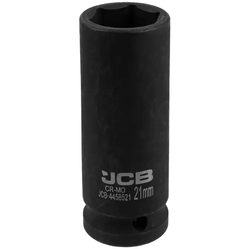 JCB NASADKA udarowa GŁĘBOKA 1/2" Cr-Mo 6-kątna 21mm KLUCZ NASADOWY