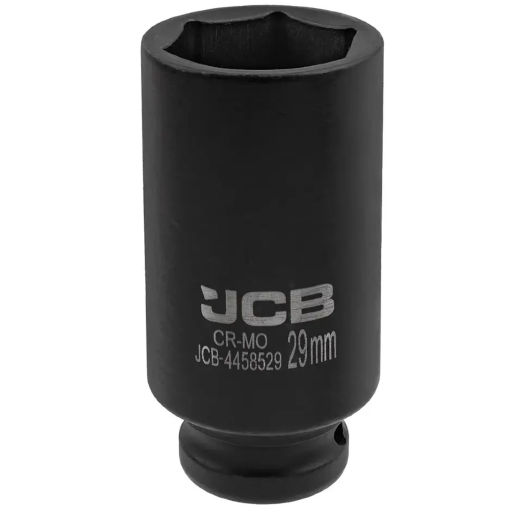JCB NASADKA udarowa GŁĘBOKA 1/2" Cr-Mo 6-kątna 29mm KLUCZ NASADOWY