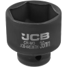 JCB Nasadka udarowa CIENKOŚCIENNA 1/2" 36mm 6-kątna Cr-Mo KLUCZ nasadowy
