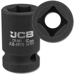 JCB Nasadka udarowa 1/2" 15 mm 6-kątna Cr-Mo KLUCZ nasadowy