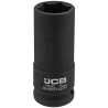 JCB NASADKA udarowa GŁĘBOKA cienkościenna 1/2" Cr-Mo 6-kątnych 22mm