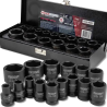 FORCEKRAFT Zestaw NASADEK udarowych 1/2" 15 ELEMENTÓW 6-kątnych (10-32mm)