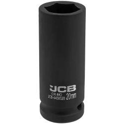 JCB NASADKA udarowa GŁĘBOKA 1/2" Cr-Mo 6-kątna 20mm KLUCZ NASADOWY