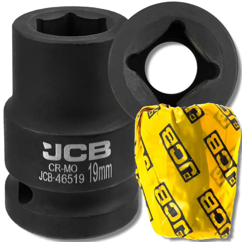 JCB Nasadka udarowa 3/4" 19mm 6-kątna Cr-Mo KLUCZ nasadowy