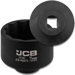 JCB Nasadka udarowa 3/4" 70mm 12-kątna Cr-Mo KLUCZ nasadowy