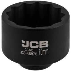 JCB Nasadka udarowa 3/4" 70mm 12-kątna Cr-Mo KLUCZ nasadowy