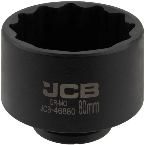 JCB Nasadka udarowa 3/4" 80mm 12-kątna Cr-Mo KLUCZ nasadowy