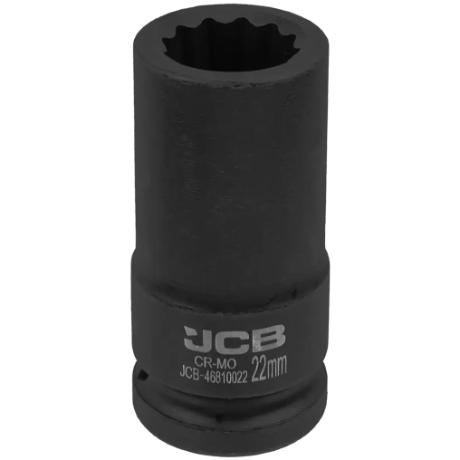 JCB NASADKA udarowa GŁĘBOKA 3/4" Cr-Mo 12-kątna 22mm KLUCZ nasadowy