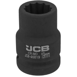 JCB Nasadka udarowa 3/4" 19mm 12-kątna Cr-Mo KLUCZ nasadowy
