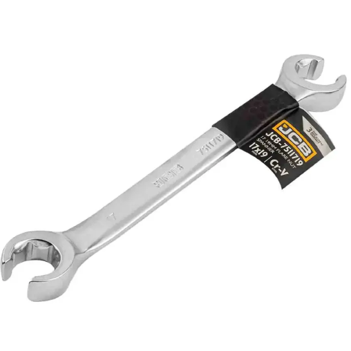 JCB Klucz OCZKOWY rozcięty 17x19 mm 2-STRONNY Cr-V 6-KĄTNY