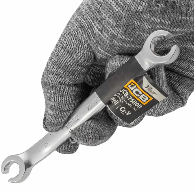JCB Klucz OCZKOWY rozcięty 10x11 mm 2-STRONNY Cr-V 6-KĄTNY