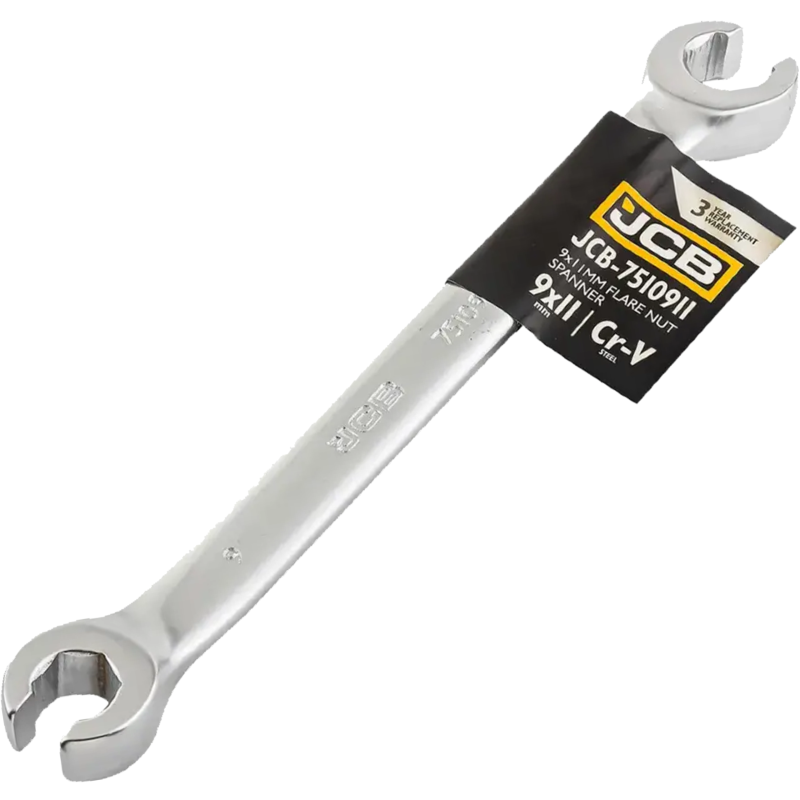JCB Klucz OCZKOWY rozcięty 9x11 mm 2-STRONNY stal Cr-V 6-KĄTNY