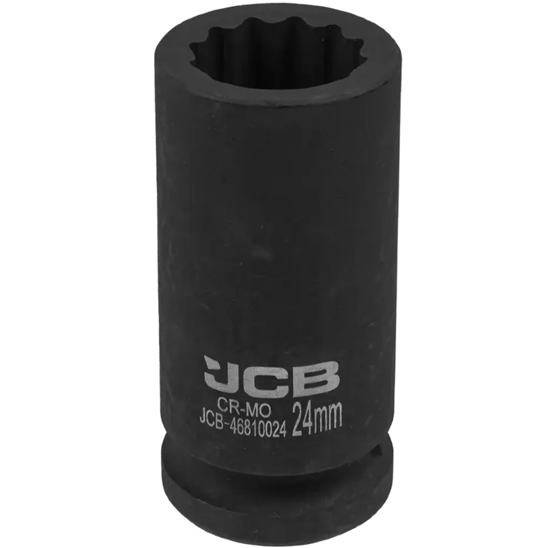 JCB NASADKA udarowa GŁĘBOKA 3/4" Cr-Mo 12-kątna 24mm KLUCZ nasadowy