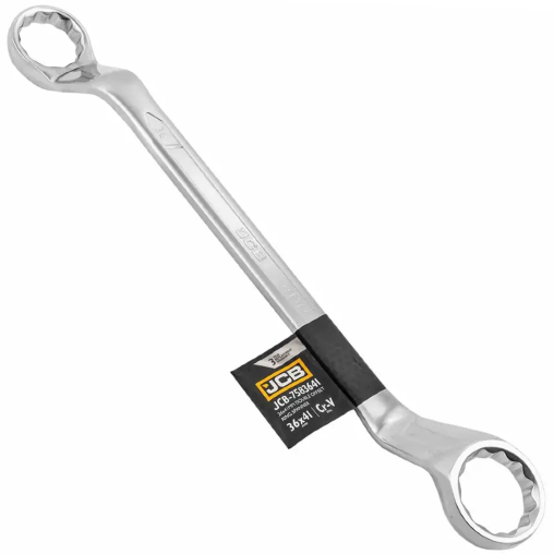 JCB Klucz OCZKOWY 2-stronny odgięty o 45 STOPNI 36x41 mm Cr-V 12-KĄTNY